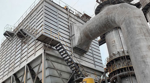 Kalkkiuunin pölynkerääjän siirtäminen Tangshan Donghuan projektialueelle